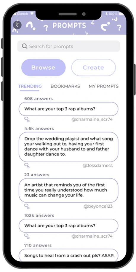 Music Library Screen